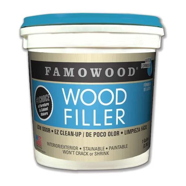 Famowood Wood Putty Water Based, Fir/Maple, Gallon, Multiples of 2