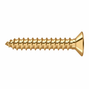 Deltana #12 Solid Brass Wood Screw