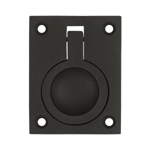 Deltana Flush Ring Pull, Oil Rubbed Bronze, 2-1/2” x 1-7/8”