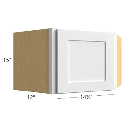Wall Diagonal Corner 24 W X 15 H X 12 D – Luna Oak by Fabuwood
