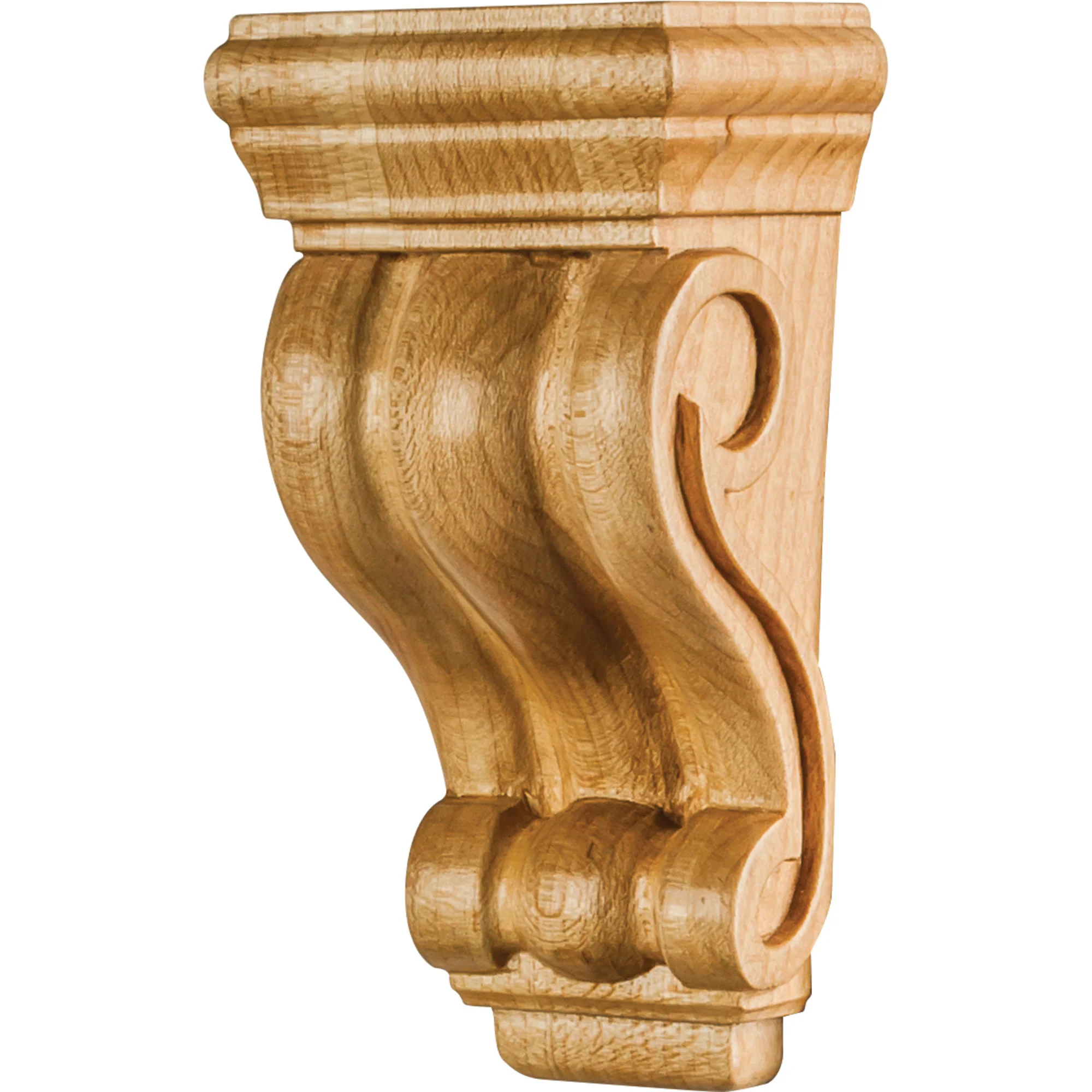 Hardware Resources Low-Profile Scrolled Corbel White Birch 4″ Length 2″ Width