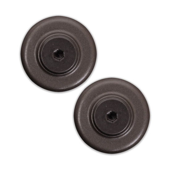 Quiet Glide, End Cap PAIR for ends of track run, Oil Rubbed Bronze