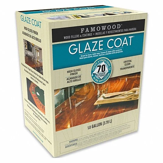 Famowood Glaze Coat Clear Epoxy, Gallon Kit, Multiples of 2