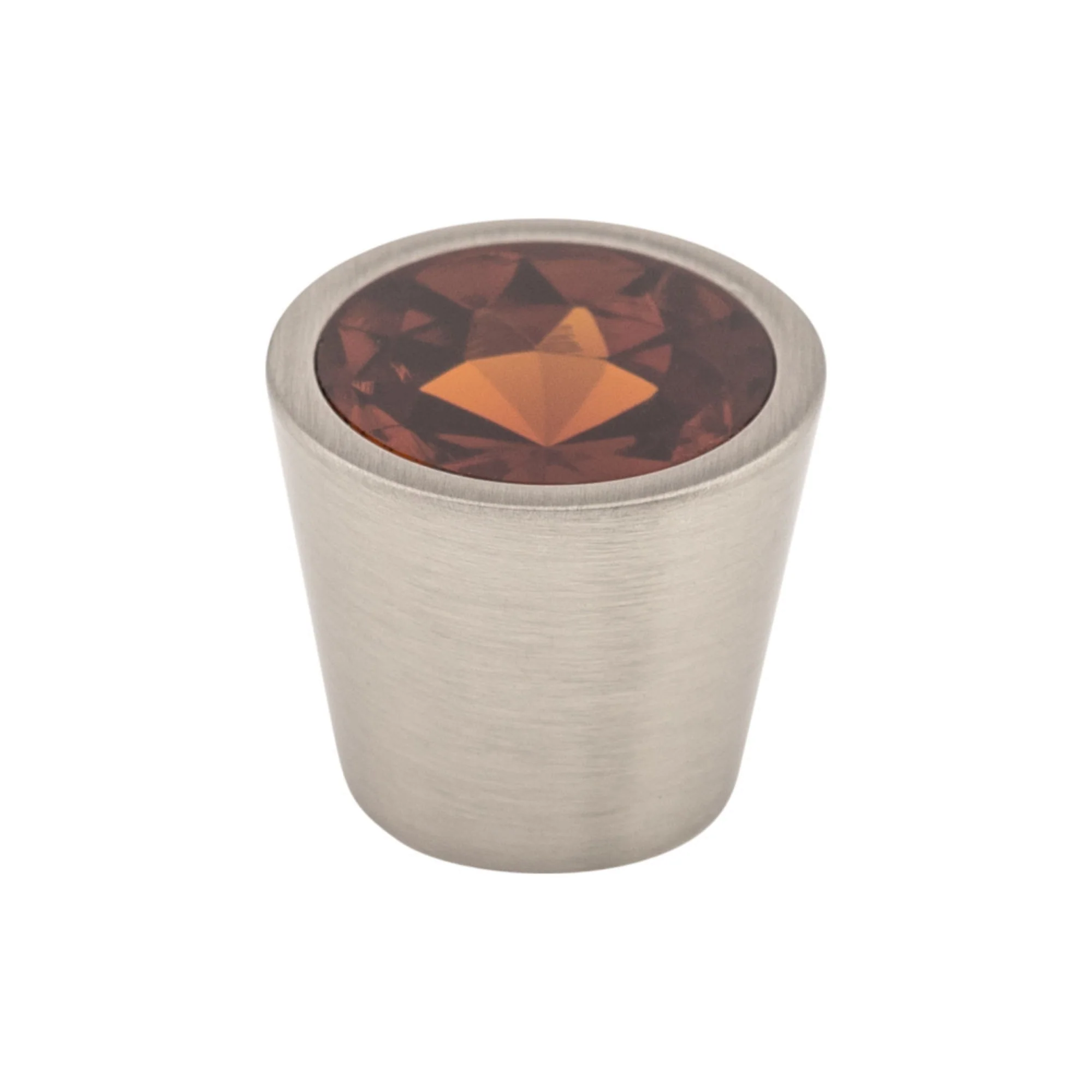 Top Knobs Wine Crystal Knob Satin Nickel 3/4″ Diameter