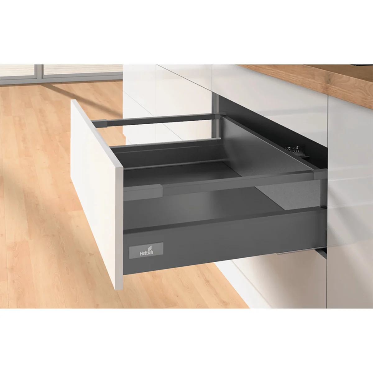 Hettich Innotech Atira Dpack Pot Pan Drawer Silver, 260mm