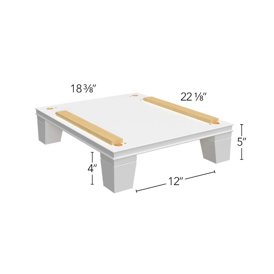 Vanity Platform Vera w/ Taper Feet 18-3/8 W X 5 H X 22-1/8 D – Luna Oak by Fabuwood