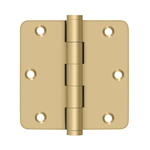 Deltana 3-1/2″ x 3-1/2″ Hinges Brushed Brass 1/4″ Radius