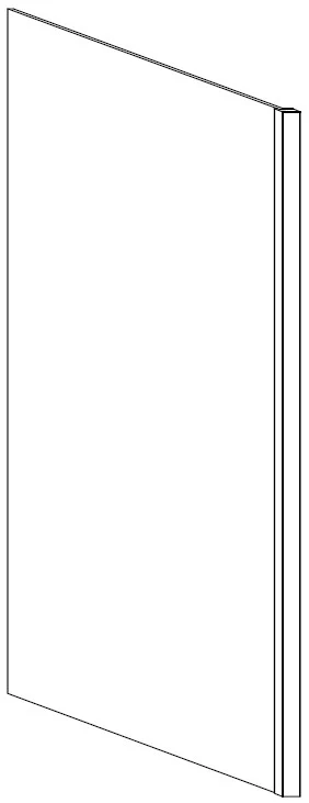 Refrigerator Panel 1-1/2 W X 96 H X 24 D – Niagara Paint by Legend
