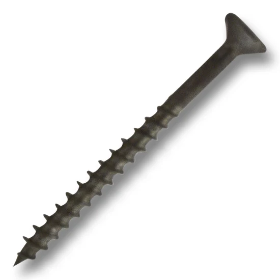 #8 Screw Square/Phillips Combo Flat Head Coarse Thread Plain And Dri-Lube