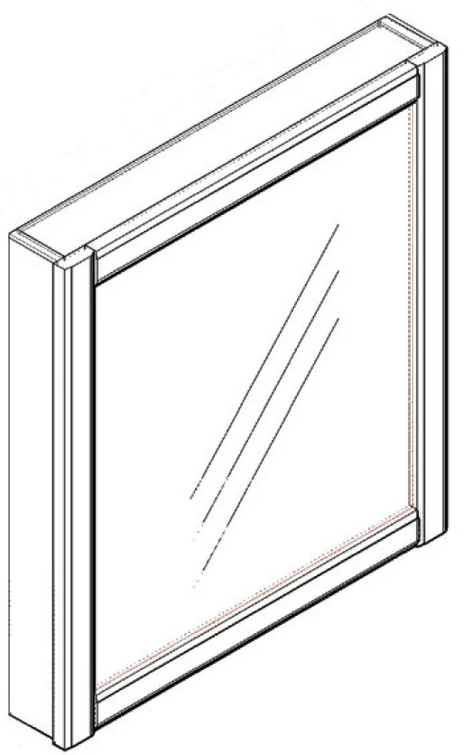 Vanity Mirror 19 W X 26 H – Regal Oak by Horning