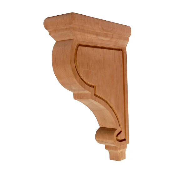 Narrow Mission Corbel Rubberwood 2-1/2″ x 6-1/2″ x 12″