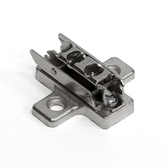 Blum Clip Wing Mounting Plate Cam Height Adjustable Screw-On Nickel Finish, 9 mm