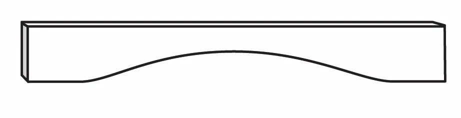 Valance Arched 36 W X 6 H X 3/4 Th – Amesbury Recessed by JSI