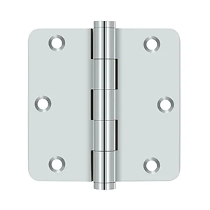 Deltana 3-1/2″ x 3-1/2″ Hinges Chrome 1/4″ Radius