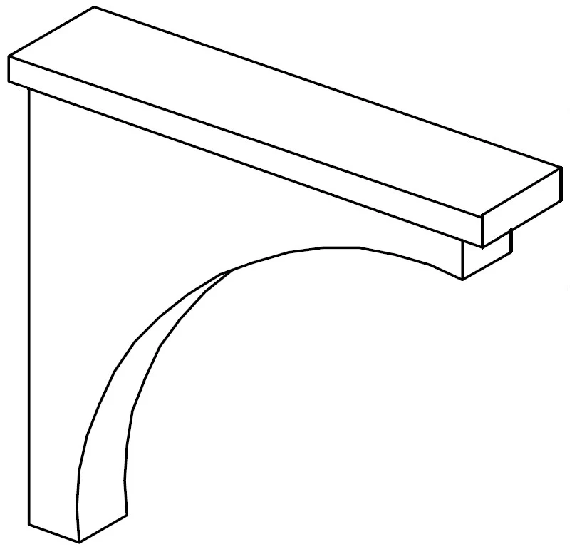 Corbel 3 W X 8-1/2 H X 9 D – Teton Stain by Legend