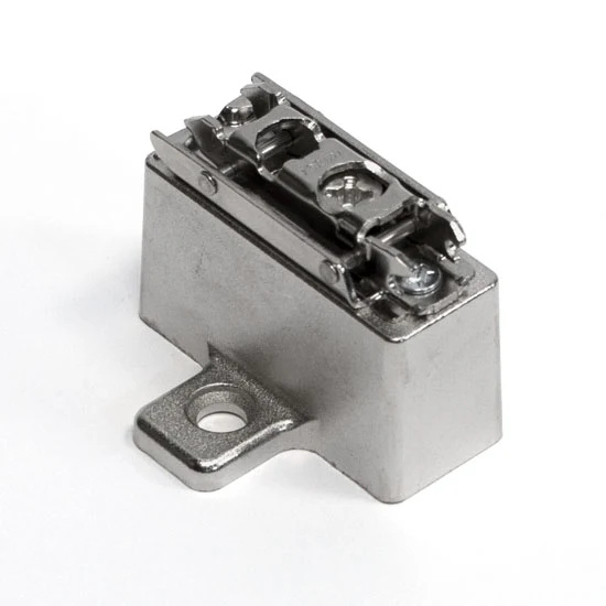Blum Clip Wing Mounting Plate Cam Height Adjustable Screw-On Nickel Finish, 25 mm