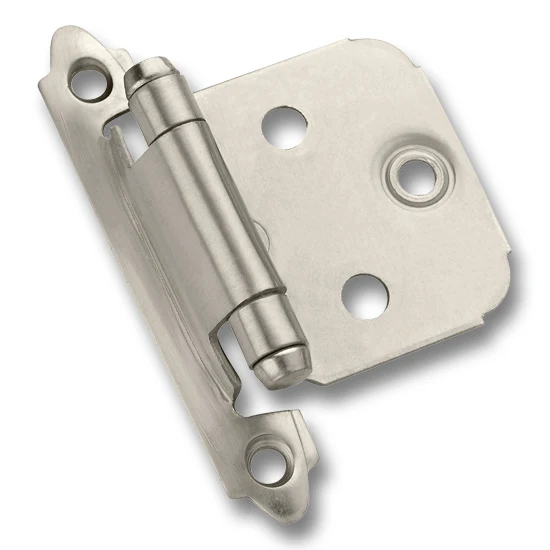 Amerock Self-Closing Hinge Variable Overlay Face Mount, Satin Nickel
