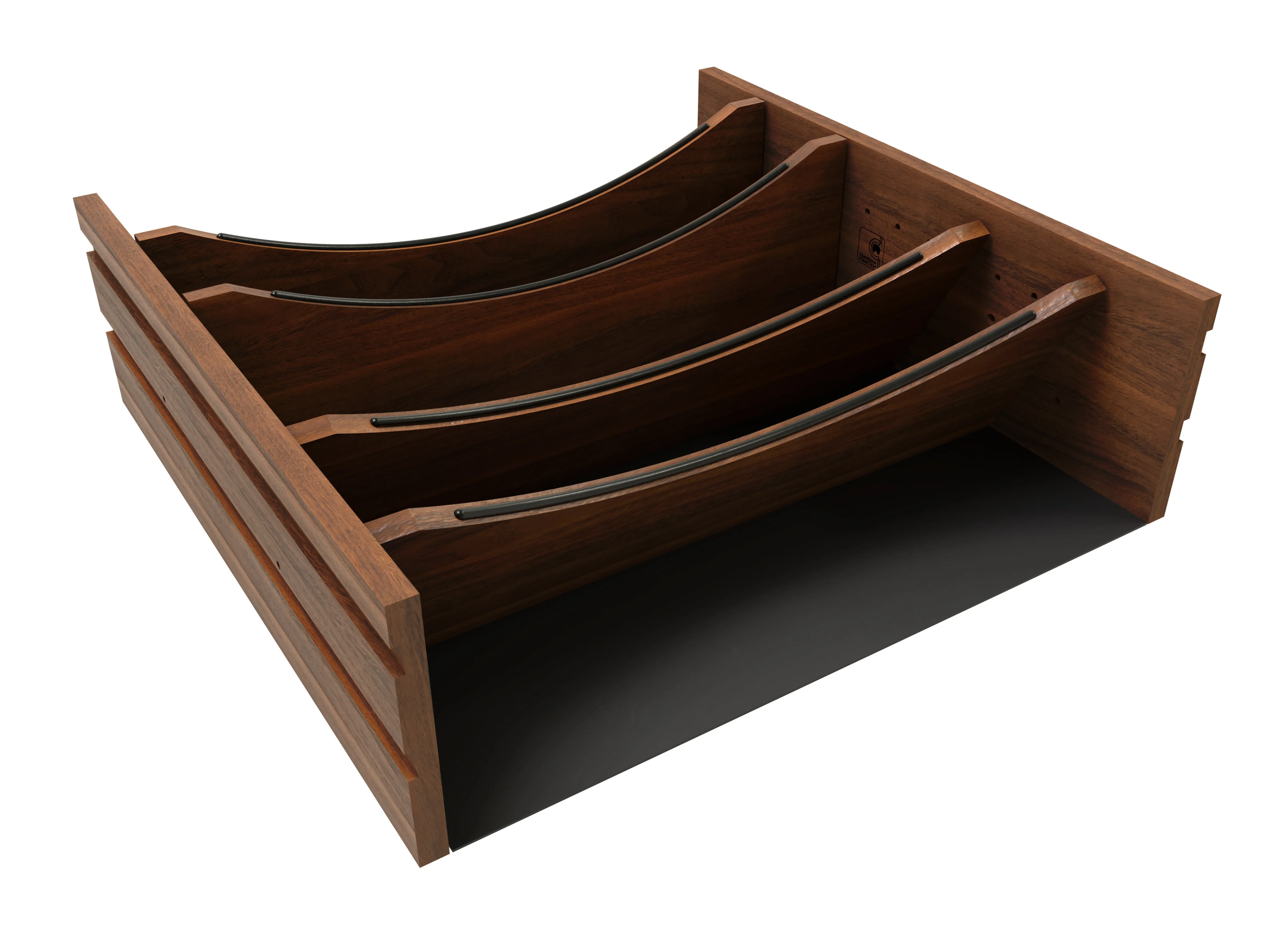 Craftsman Collection Adjustable Deep Drawer Divider Insert With Black Accents, 24″