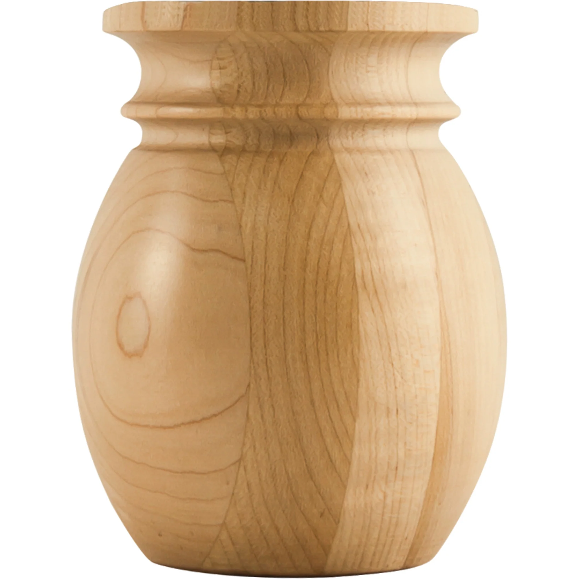 Hardware Resources Bullnose & Cove Bun Foot Rubberwood 5″ Length