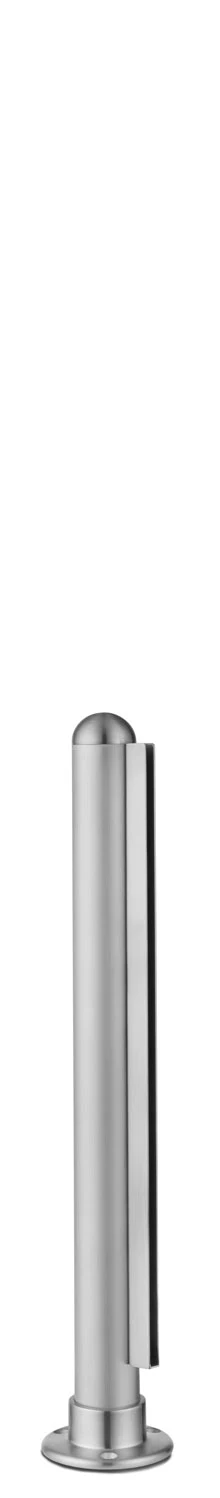 1/4″ Dome End Post for 1-1/2″ Tubing Satin Stainless Steel