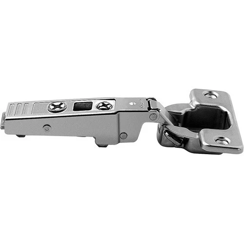 Blum Clip Top 95 Degree Thick Door Hinge Steel, Straight Arm, Screw-On, Self-Closing