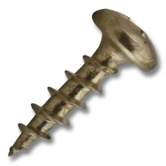 #8 Screw Pan Head #2 Phillips Coarse Thread 5/8″ Length Polished Brass, Multiples of 100