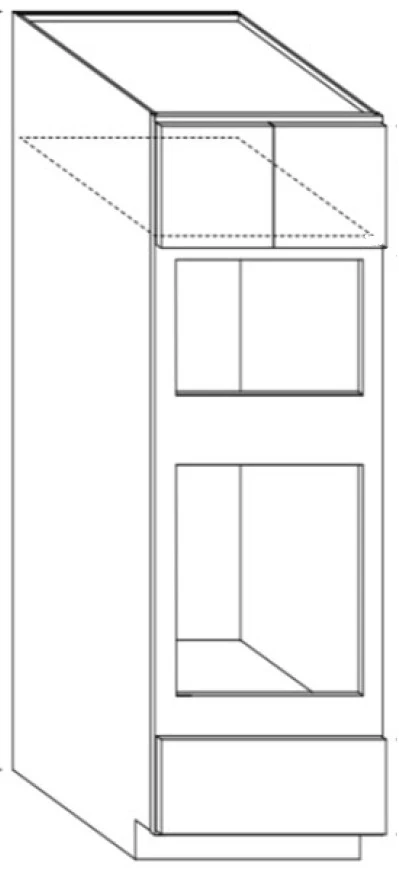Microwave Oven Cabinet 31-1/2 W X 84 H X 24 D – Teton Paint by Legend