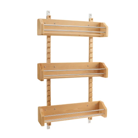 Rev-a-shelf Adjustable Door Mount Spice Rack With 3 Bins, 21″