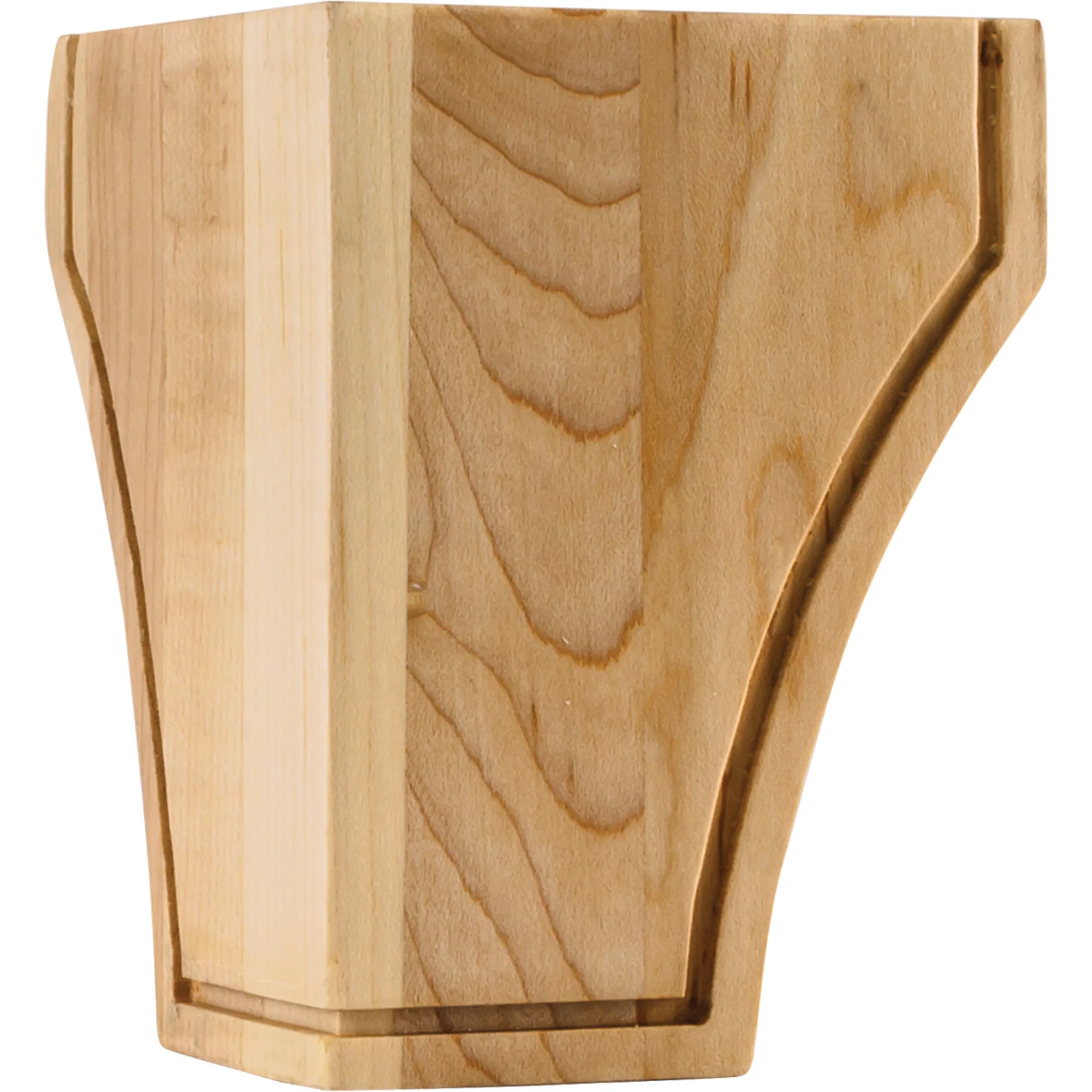 Hardware Resources Triangular Mission Bun Foot Maple 4-1/2″ Length