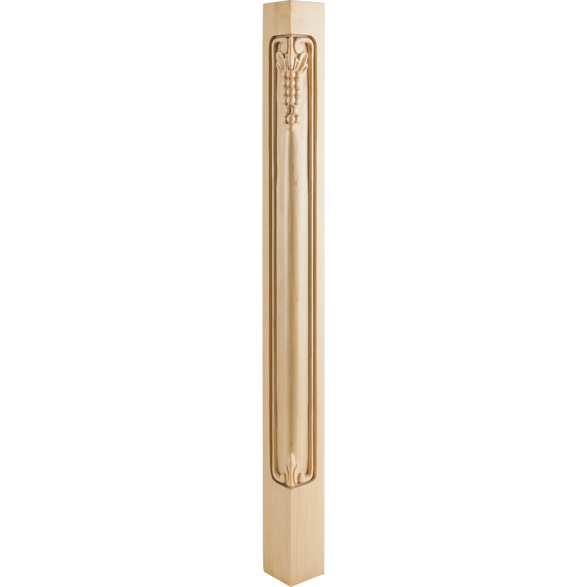 Hardware Resources Grape Corner Post Rubberwood 35-1/2″ Length
