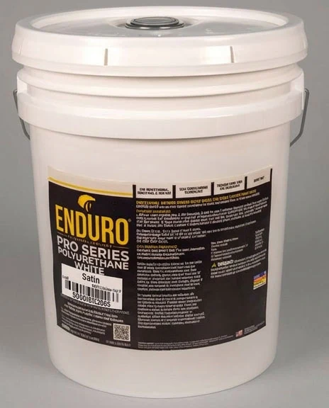 Enduro Pro Series White Poly Urethane, Satin, 5-Gallon