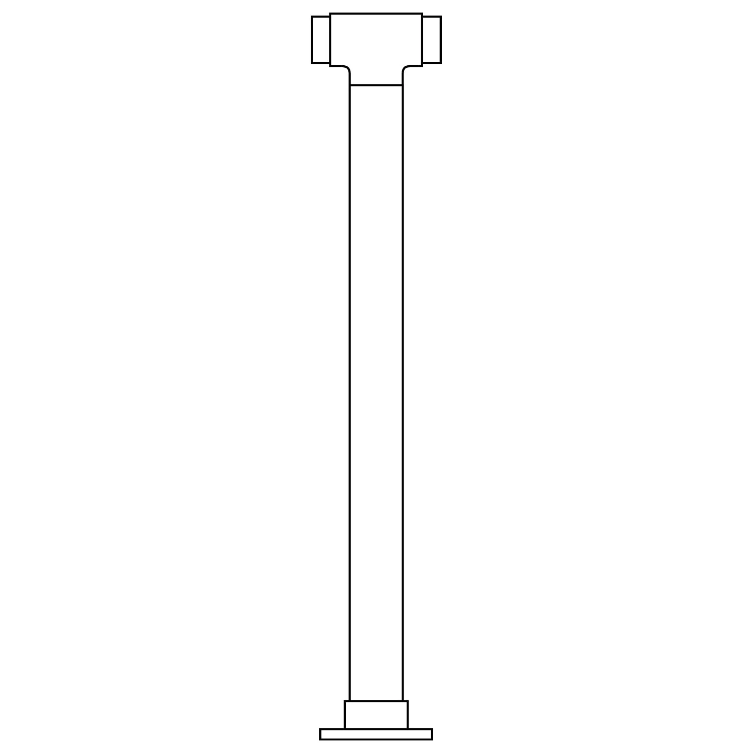 Single Flush Center Post