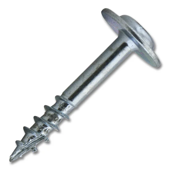 #8 Screw Large Round Washer Head Combo Drive Coarse Thread Type 17 Point 1-1/8"