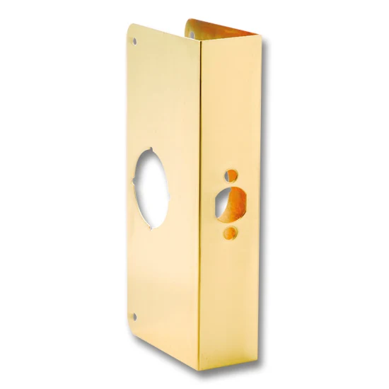First Watch Door Reinforcer Solid Brass Polished Brass 4-1/4″ x 9″ Dimentions 1-3/4″ Door Thickness