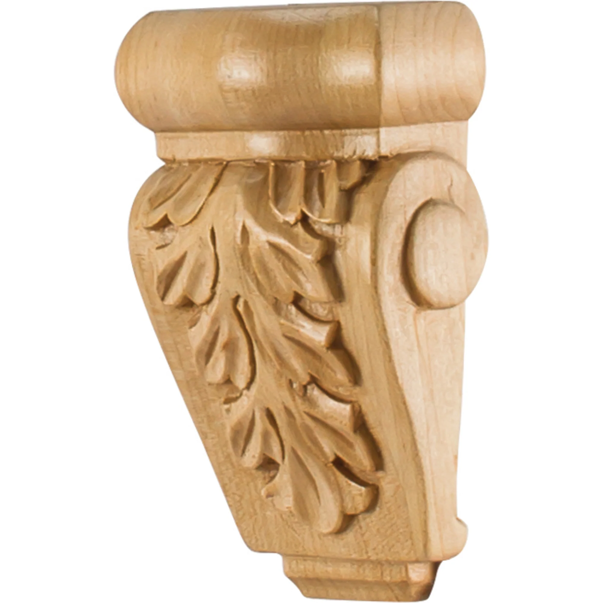 Hardware Resources Acanthus Corbel Rubberwood 4-1/2″ Length 2-7/8″ Width