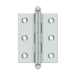 Deltana 2-1/2″ x 2″ Hinge With Ball Tips, Chrome