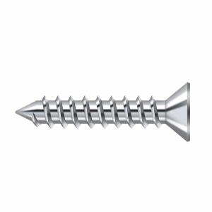 Deltana #12 Steel Wood Screw 1-1/4″ Length Chrome