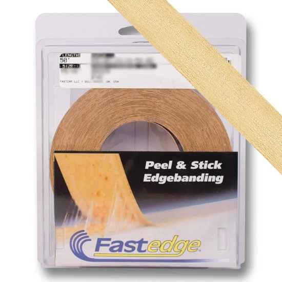 Fastedge Unfinished Wood 3/4" PSA Roll, 50 foot, Ash