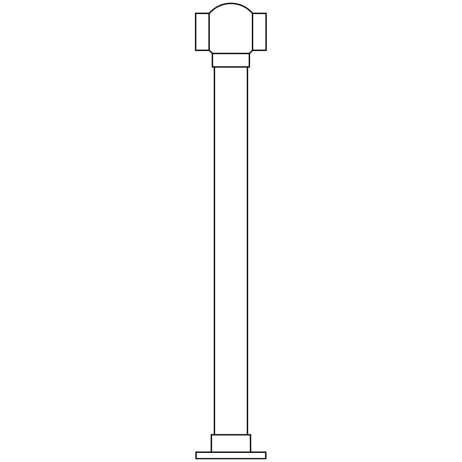 Single Ball Center Post