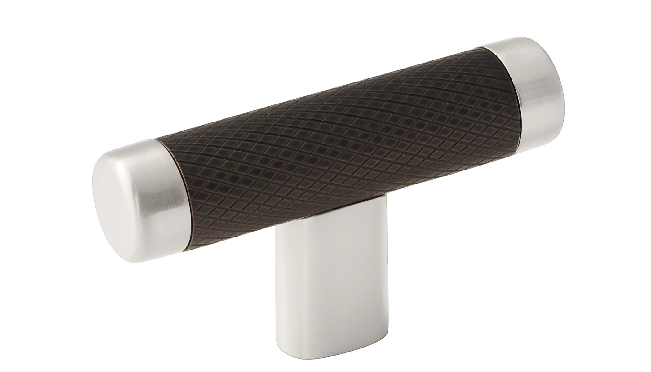 Amerock Esquire Knob Satin Nickel/Oil-Rubbed Bronze 2-5/8″ Diameter