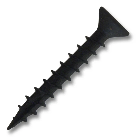#6 Screw Flat Head #2 Square Coarse Thread Type 17 1″ Length Black, Multiples of 100