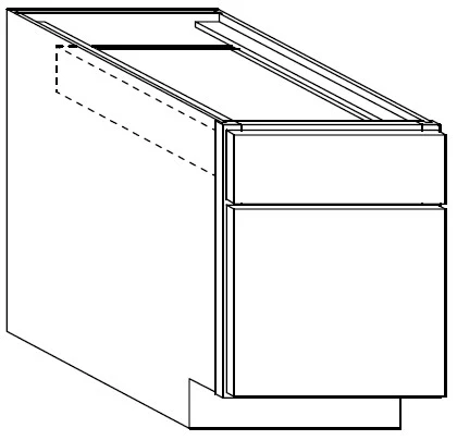 Mini Base Sample 12 W X 21 H X 15 D - Contemporary by TA Cabinetry