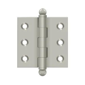 Deltana 2″ x 2″ Hinge With Ball Tips, Satin Nickel