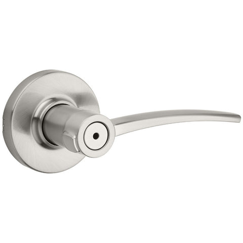 Kwikset Katara series venetian bronze door lever with push-button lock