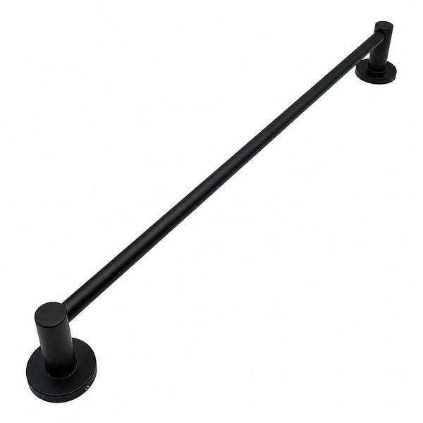 Matte Black Modern 24" Towel Bar