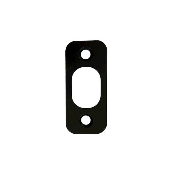 Black Deadbolt strike plate